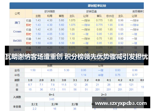 瓦朗谢纳客场遭重创 积分榜领先优势骤减引发担忧